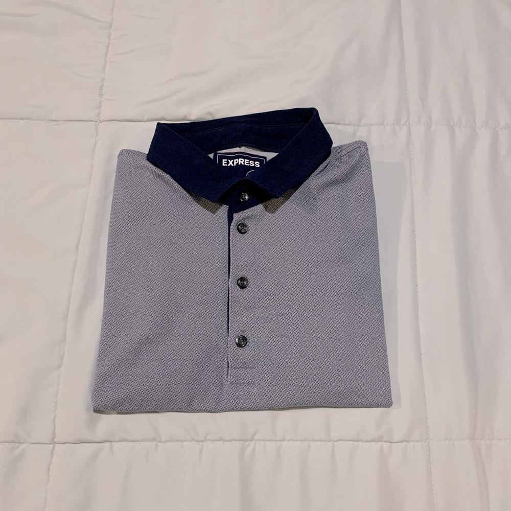 [NWOT] EXPRESS Geo Print Performance Polo